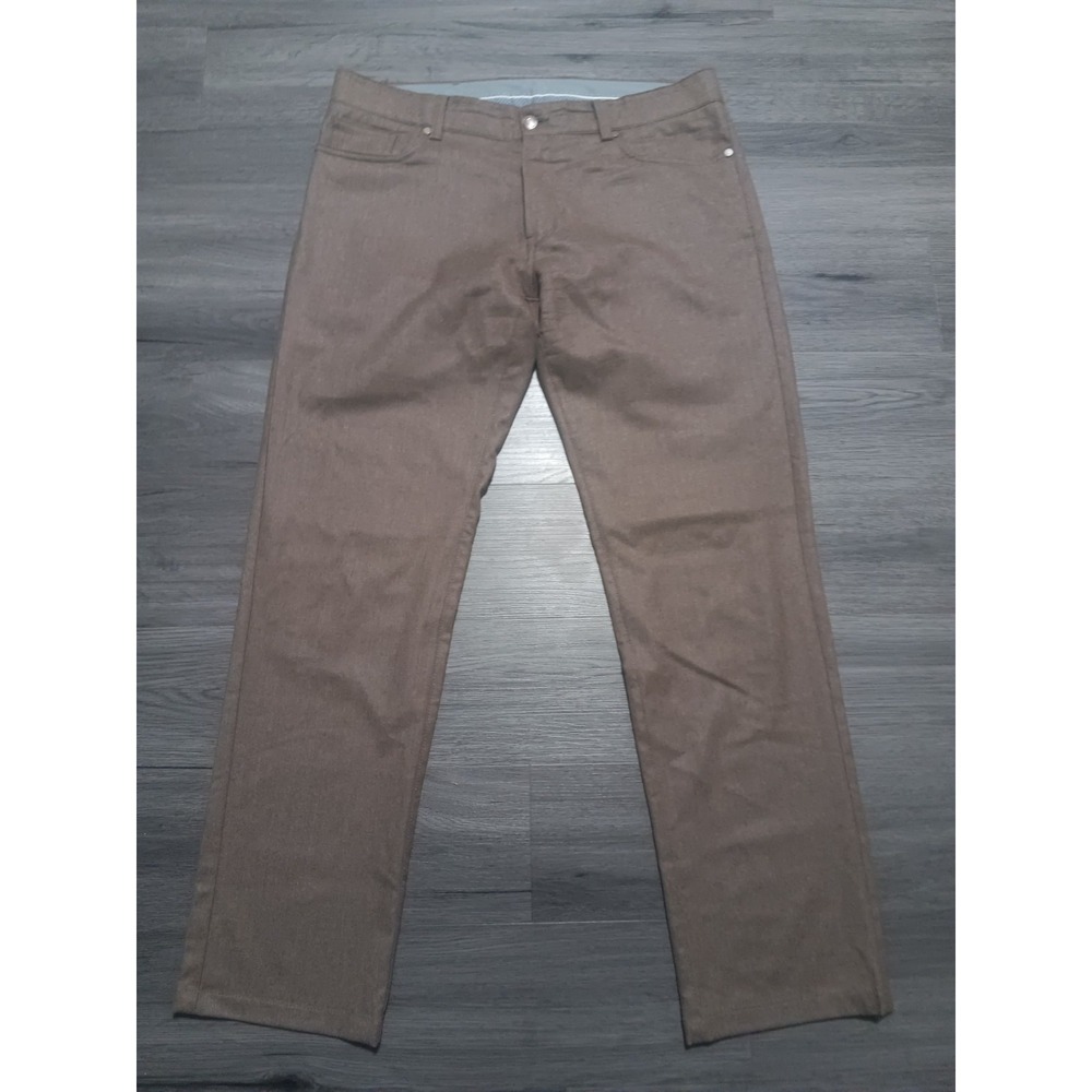 Peter Millar Collection Men's Brown 100% Wool Pants Size 34x30 VGUC MF18RT02